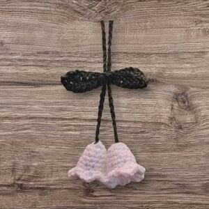Handmade Crochet Bell Flower Car Charm